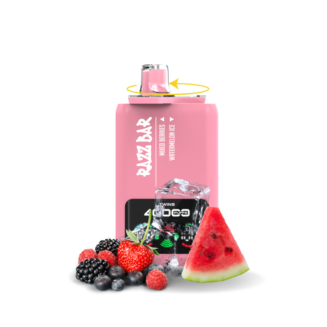 🍓Razz Bar 40K – Mixed Berries & Watermelon Ice 🍓